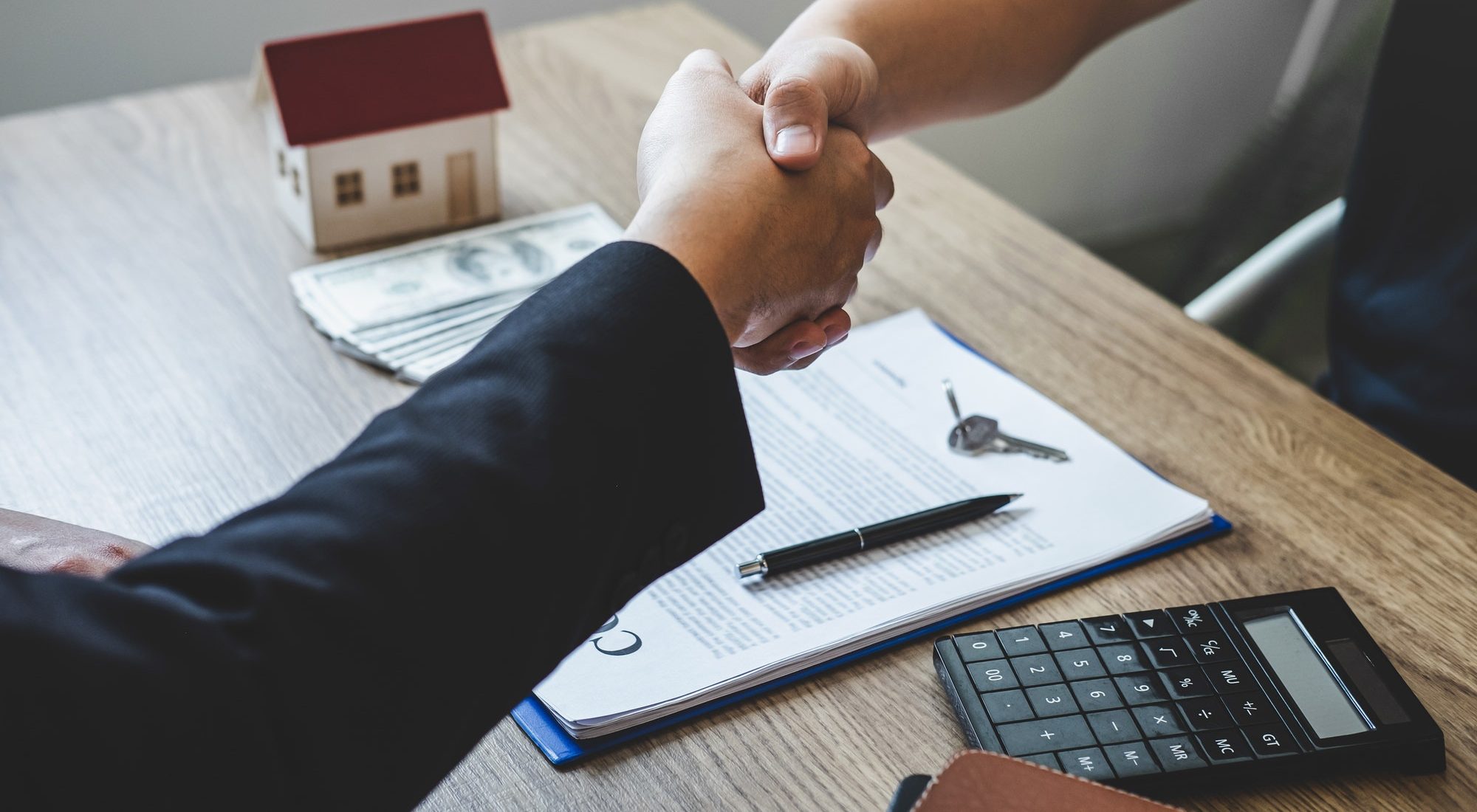 Finishing to successful deal of real estate